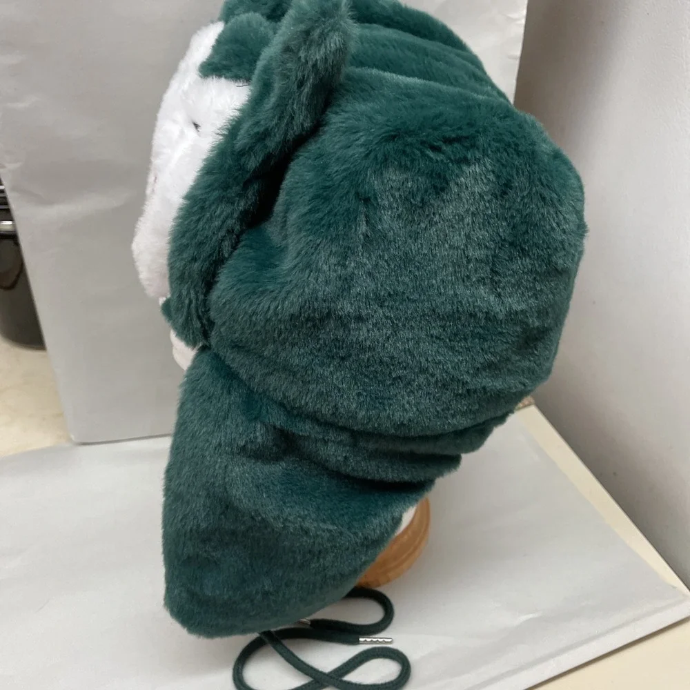 Y2K Japanese Cartoon Anime Snorlax Hat Blue Ushanka Hat Cute Warm Winter Hat